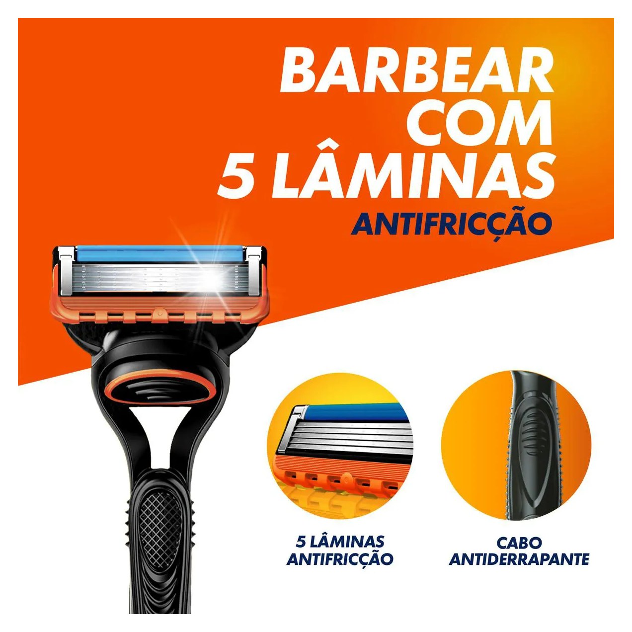 Aparelho de Barbear Gillette Fusion 5 com 1 unidade