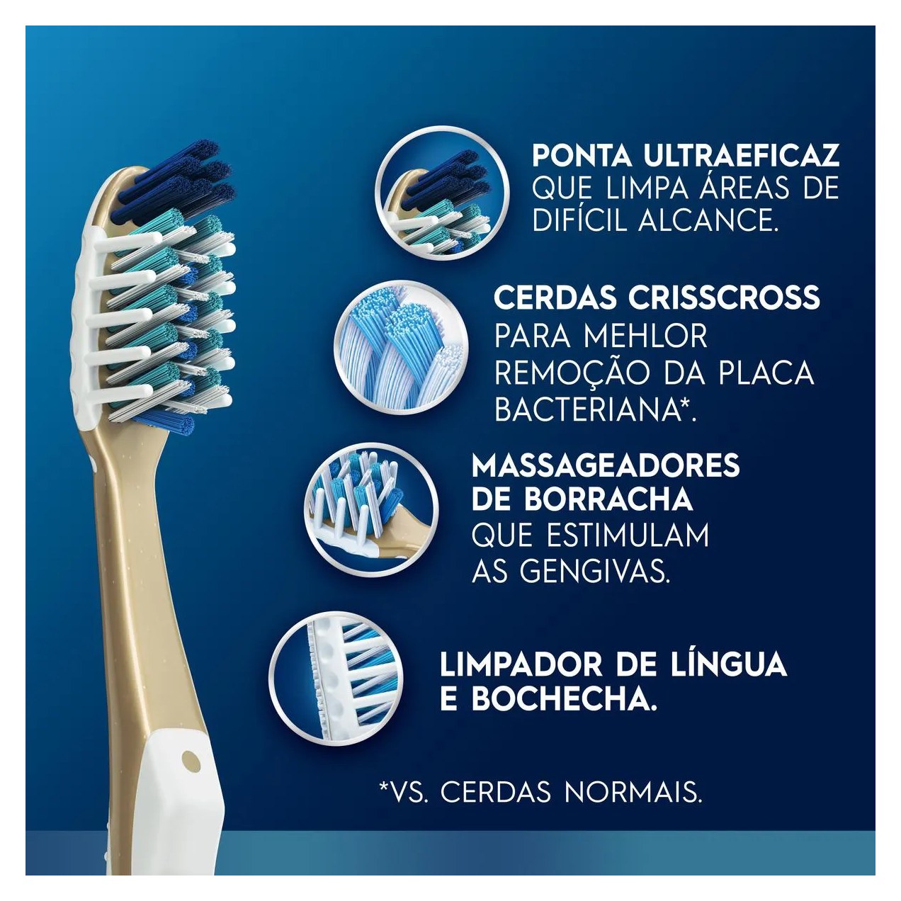 Escova de Dente Oral-B Pro-Saúde 7 Benefícios Macia com 2 unidades