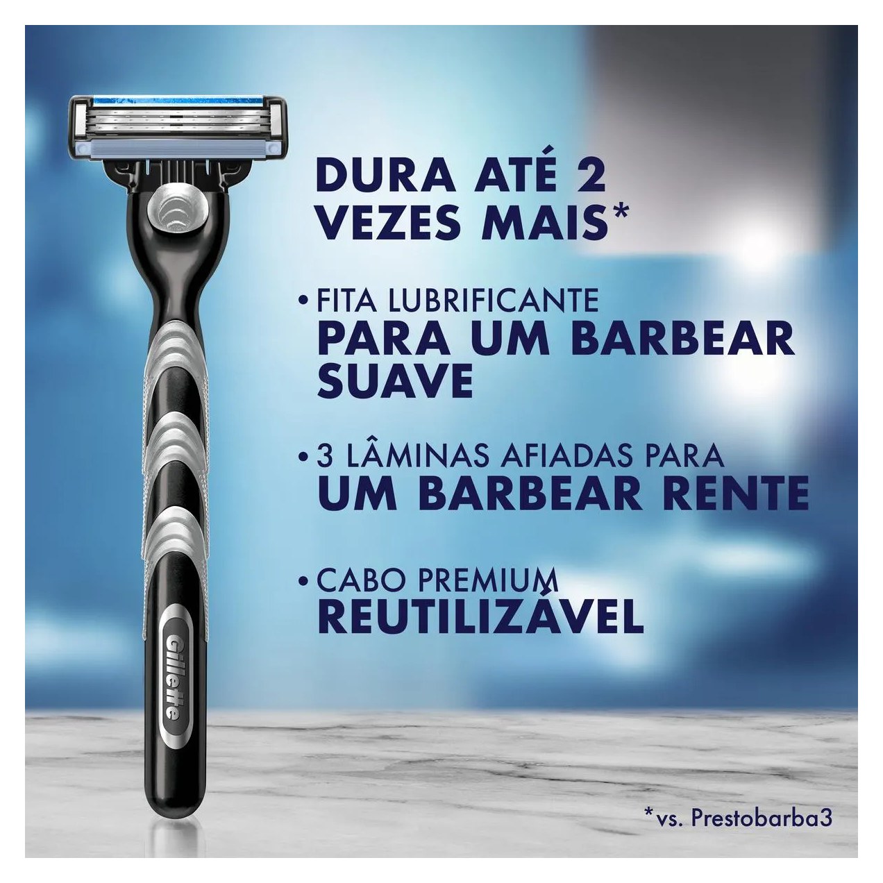Aparelho de Barbear Gillette Mach3 com 1 Unidade