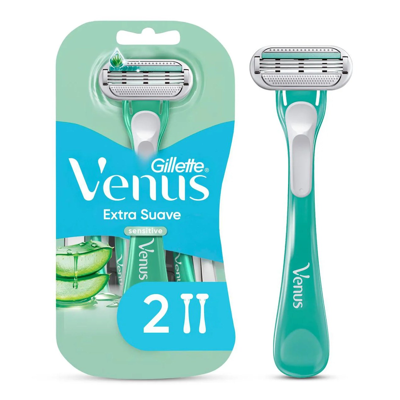 Aparelho de Depilar Gillette Venus Sensitive Feminino com 2 unidades