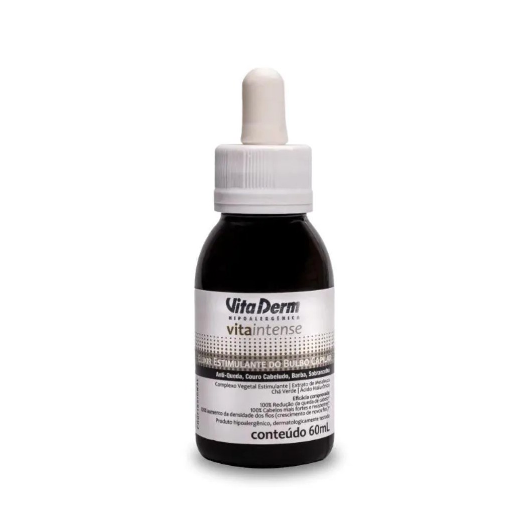 Vita Derm Vita Intense Elixir Estimulante do Bulbo Capilar com Ácido Hialurônico 60 Ml