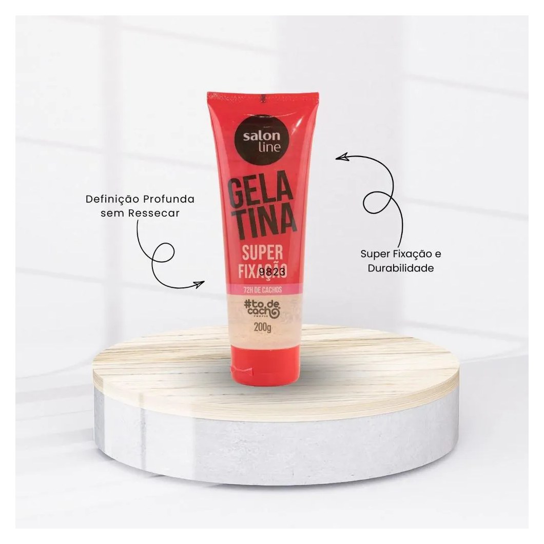 Gelatina Capilar Salon Line Super Fixação Cachos Definição 200 Ml
