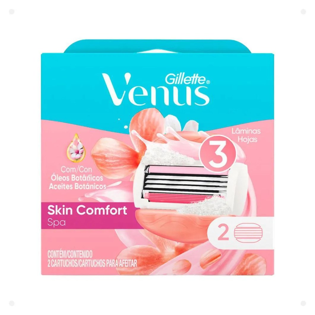 Carga para Aparelho Gillette Venus Skin Comfort Spa 2Un