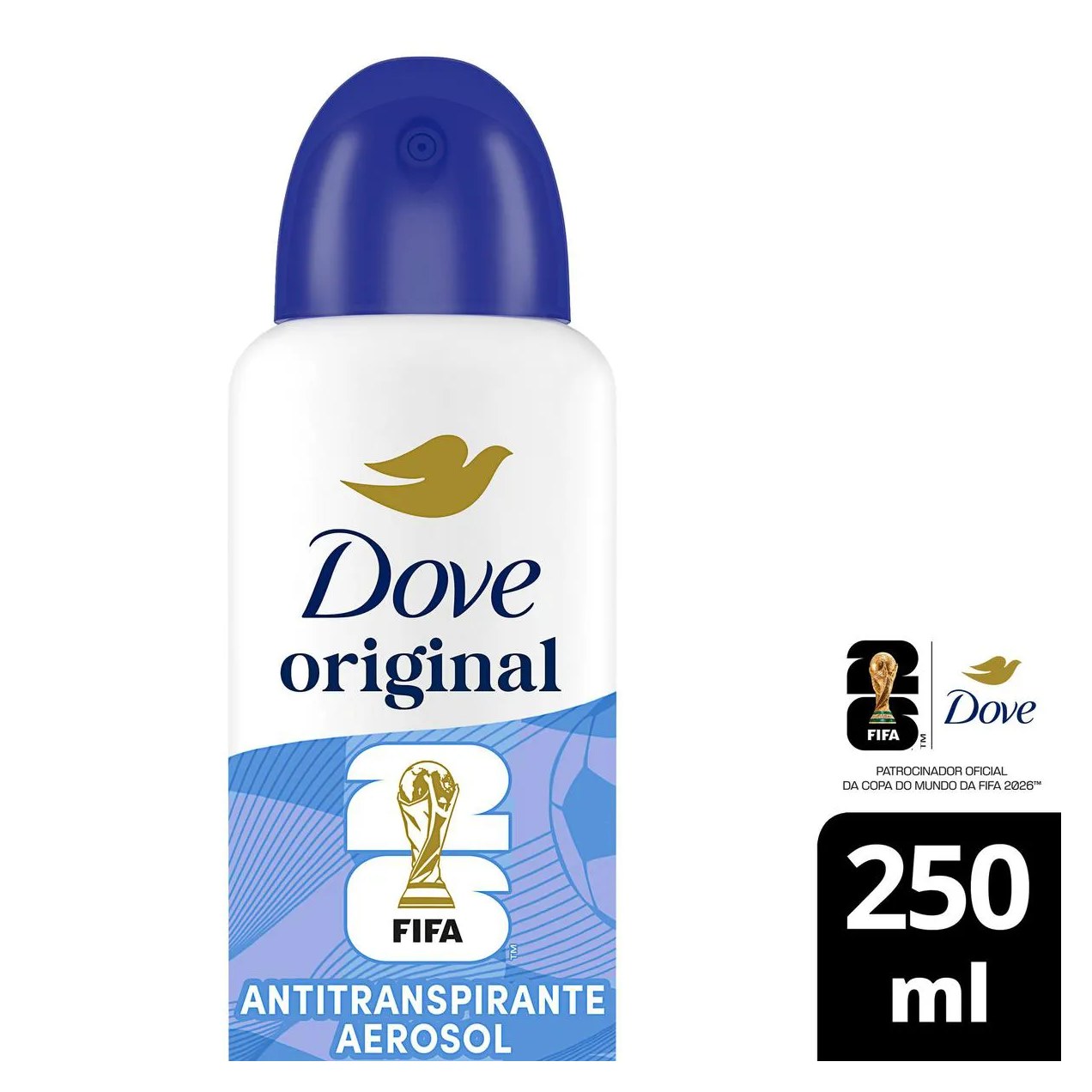 Desodorante Antitranspirante Aerosol Dove Original Feminino 72h 250ml