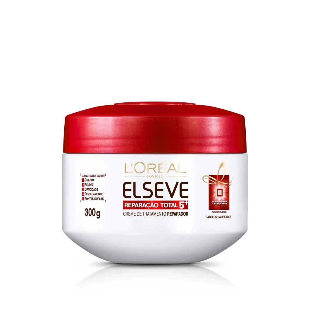 Creme de Tratamento L'Oréal Paris Elseve Reparação Total 5 Máscara Reparadora 5 Ações em 1 300g