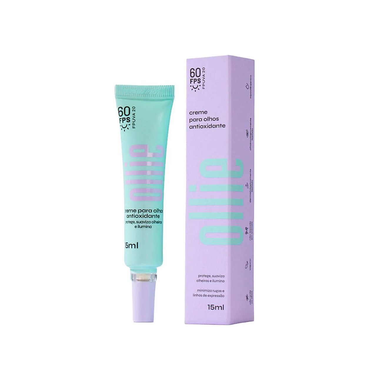 Creme para Área dos Olhos Ollie Antioxidante FPS 60 15ml