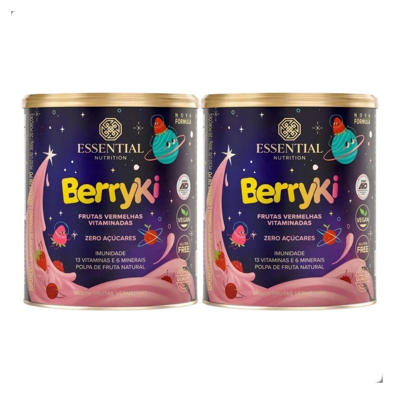 Kit 2 Berryki Multivitamínico 300G Essential Nutrition
