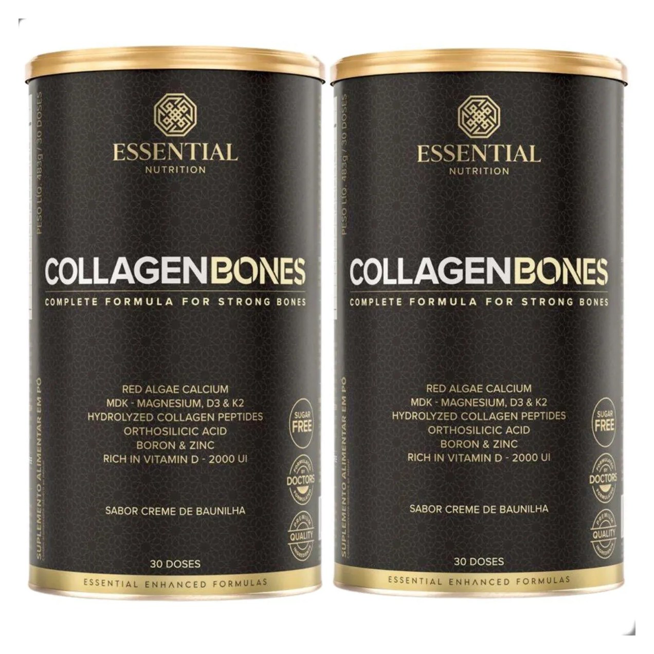 Kit 2 Collagen Bones 483G Nutrição dos Ossos Essential