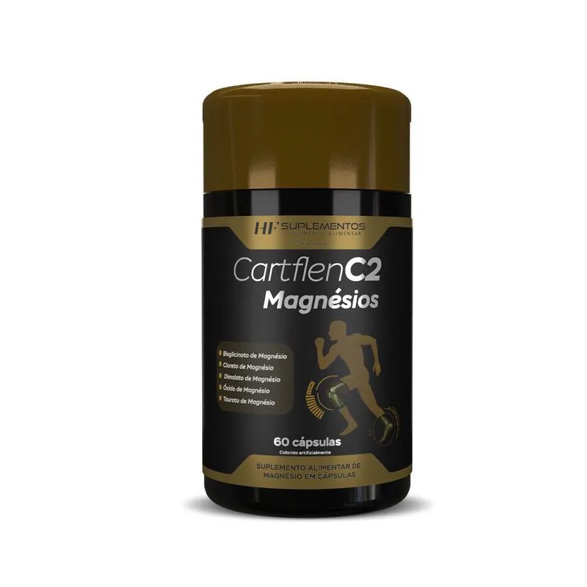 Cartflen C2 5 Tipos de Magnésios 60Caps Hf Suplementos
