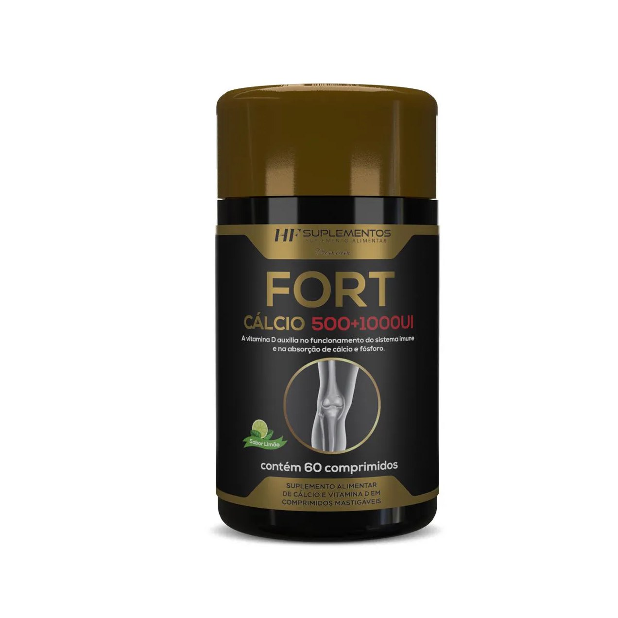 Fort Calcio 500+1000Ui Premium 60 Comps Hf Suplementos