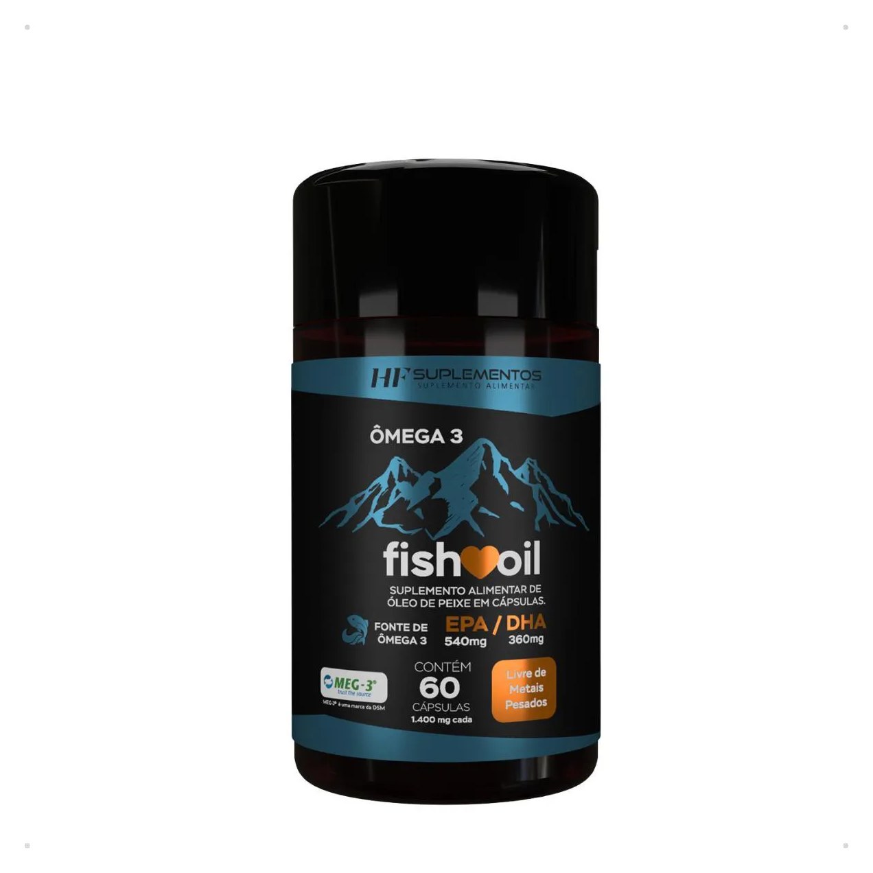 Omega 3 Fish Oil 60 Cps Hf Suplementos