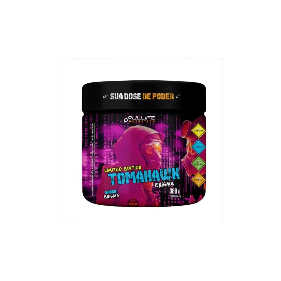 Pré Treino Tomahawk Beta Alanina + Arginina + Inositol 380G Sabor Enigma