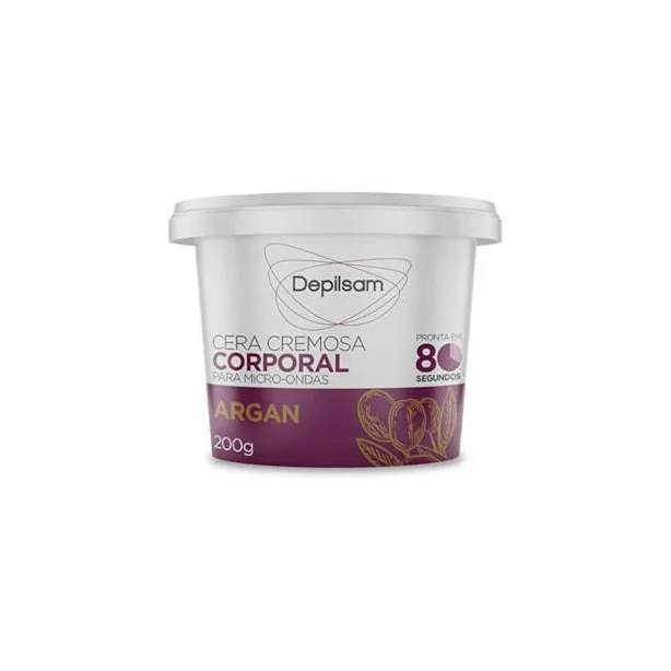 Cera Depilatória de Microondas Depilsam Argan 200g