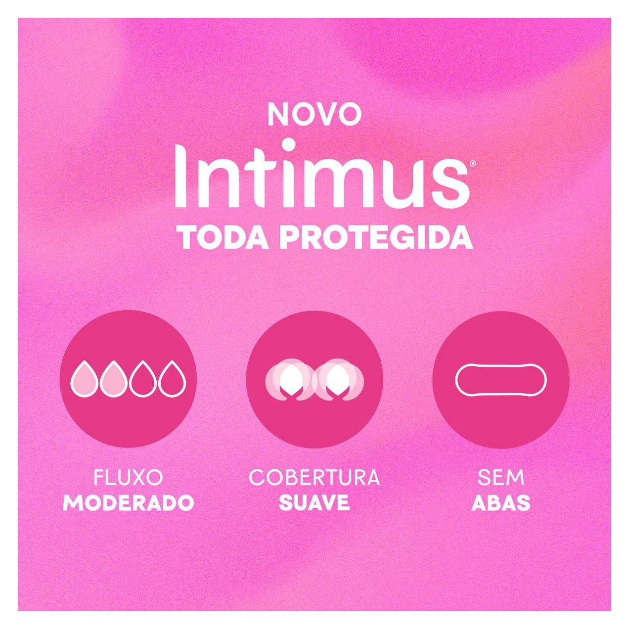 Absorvente Intimus Toda Protegida Cobertura Suave Sem Abas com 8 unidades