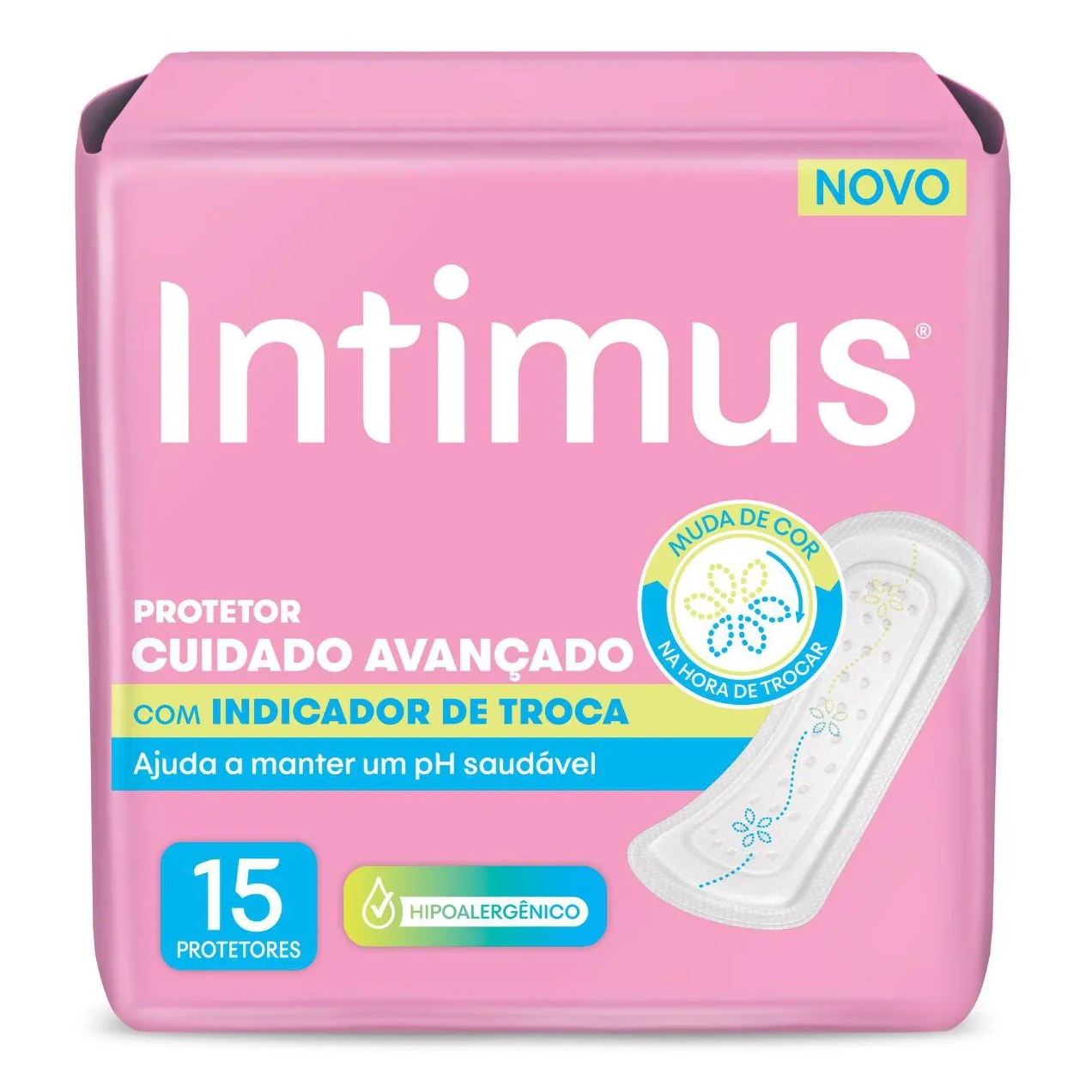 Protetor Diário Intimus com Indicador de Troca 15 unidades