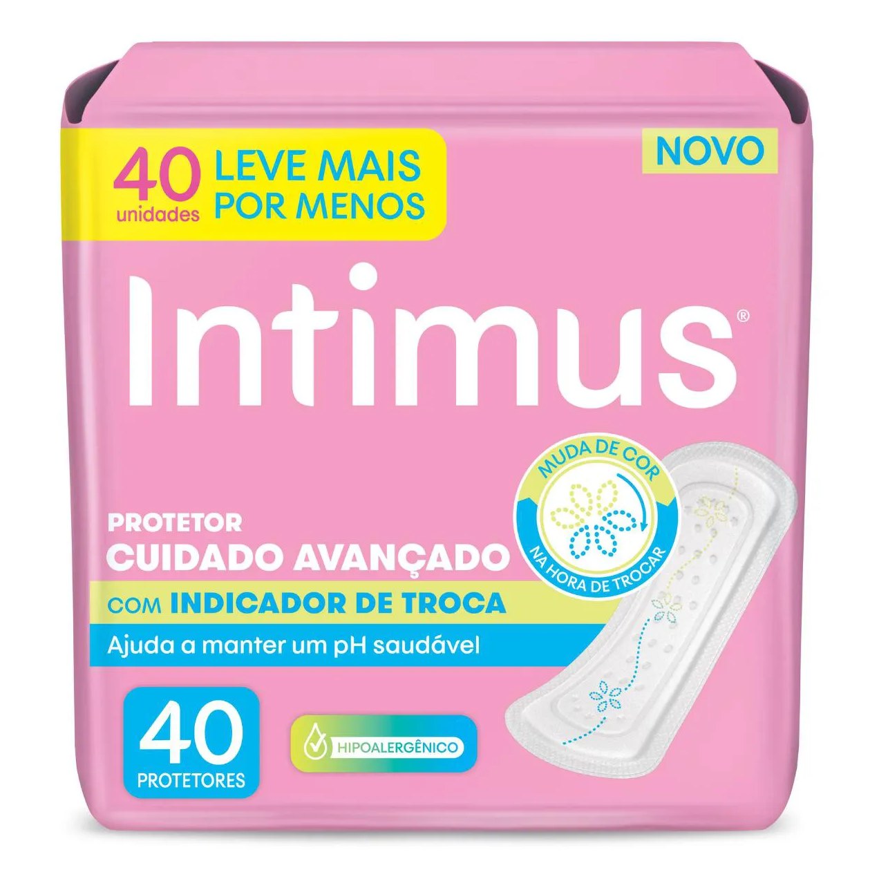 Protetor Diário Intimus com Indicação de Troca 40 unidades
