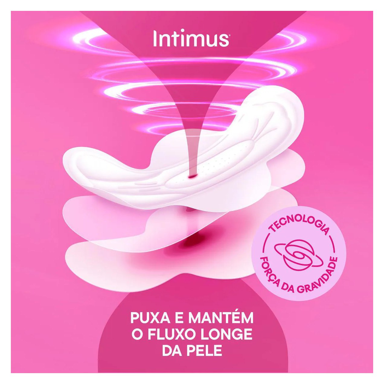 Absorvente Intimus Toda Protegida Cobertura Suave Com Abas 42 unidades