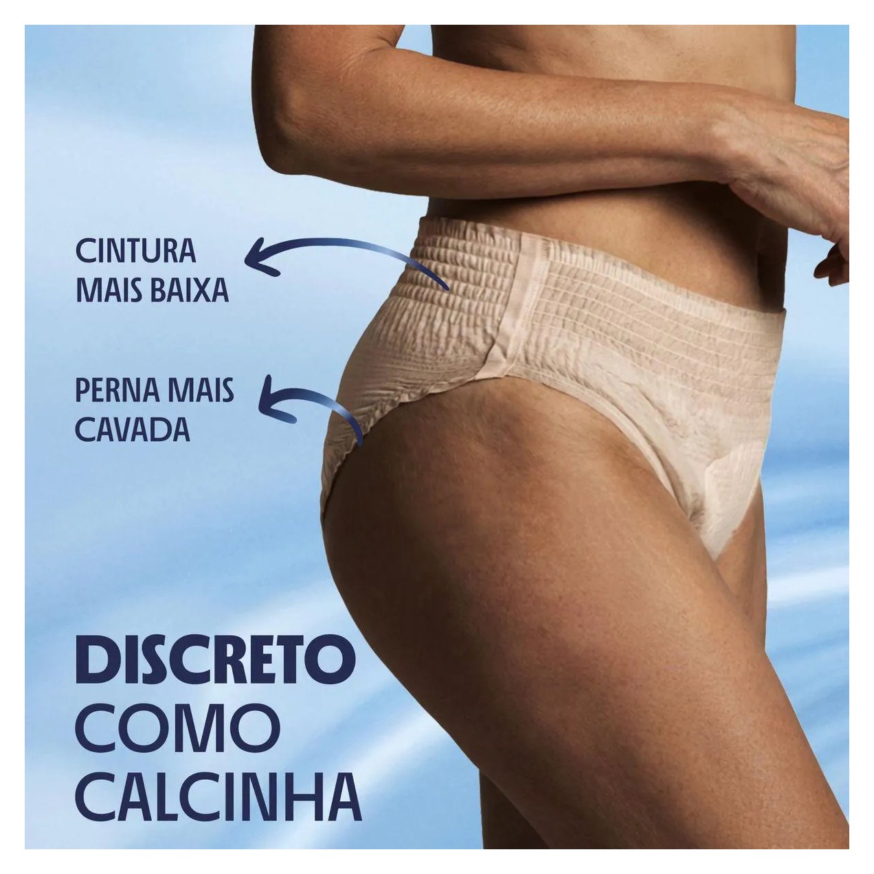 Roupa Íntima Descartável Feminina Plenitud Plus Fit P/M 32 unidades