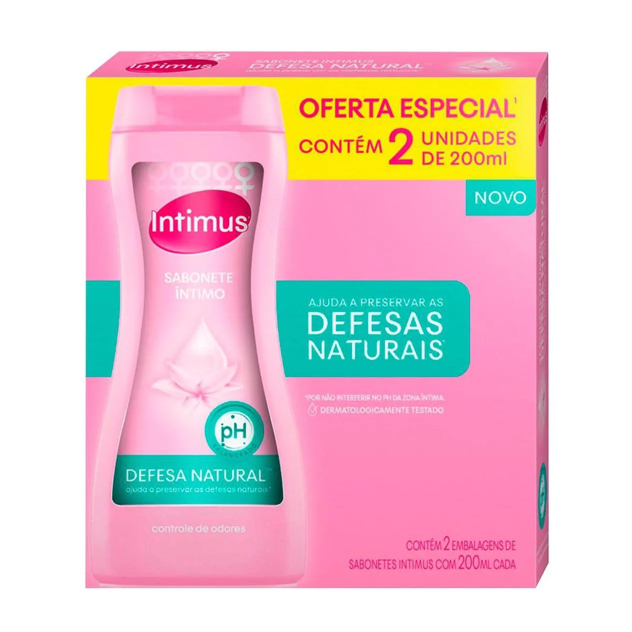 Kit Sabonete Intimo Intimus Defesa Natural 2 unidades com 200ml cada