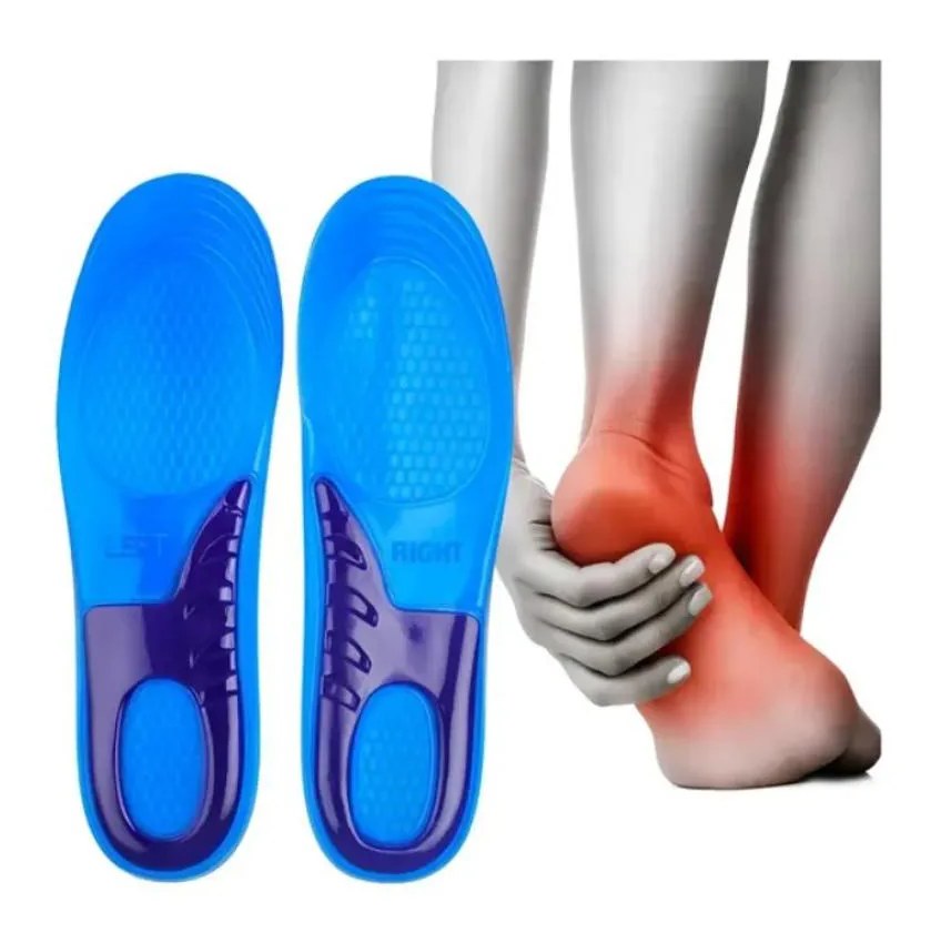 Palmilha Silicone Gel Ortopedica Anti Impacto (par)