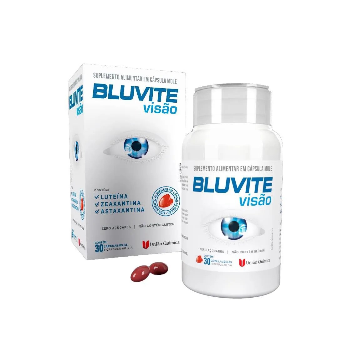Bluvite Visão Suplemento - 30 Caps - União Química