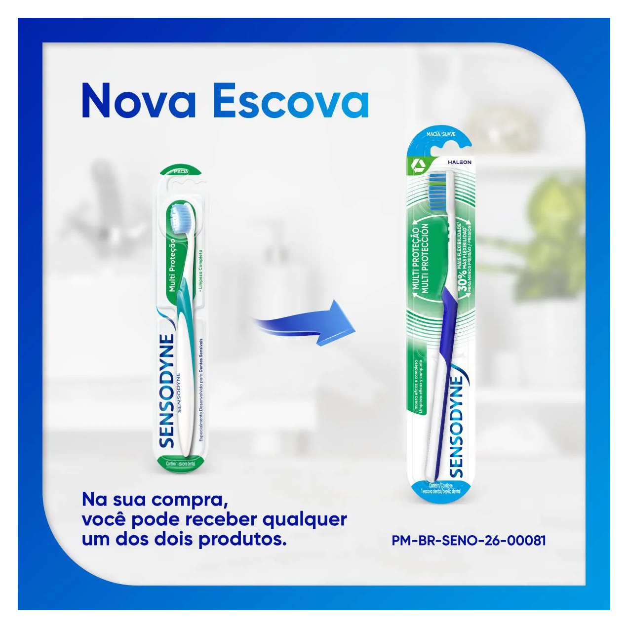 Escova de Dente Sensodyne Multi Proteção Macia com 1 unidade