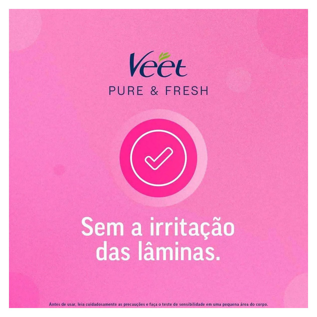 Folha Depilatória Pernas e Corpo Veet Pure & Fresh 12 unidades