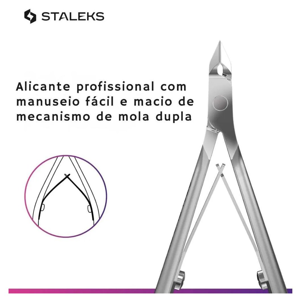 Alicate de Cutícula Profissional Staleks Ns-10-7 Inoxidável
