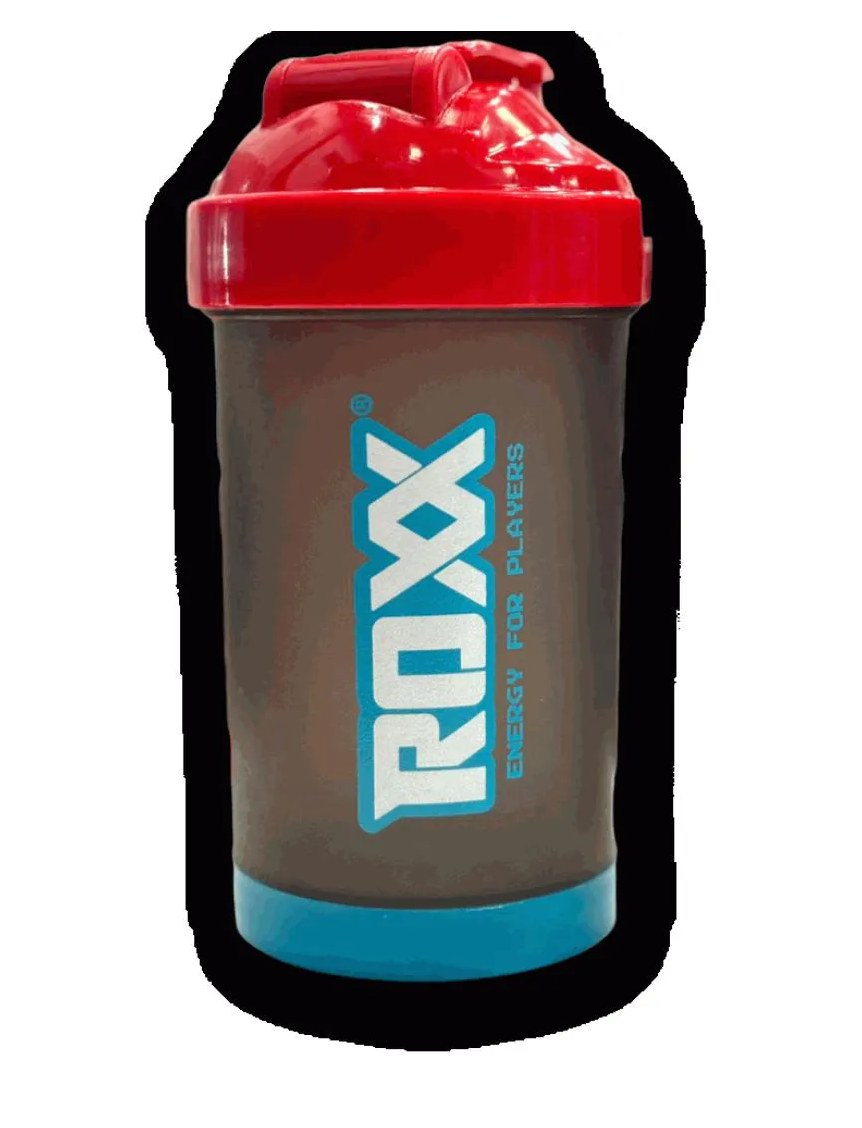 Coqueteleira Roxx (500ml) - Cor: Fumê Tampa Vermelha