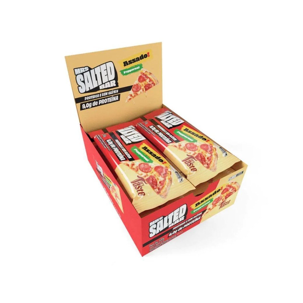 Mrs. Salted Bar (12 Unid. 50g) - Sabor: Pepperoni