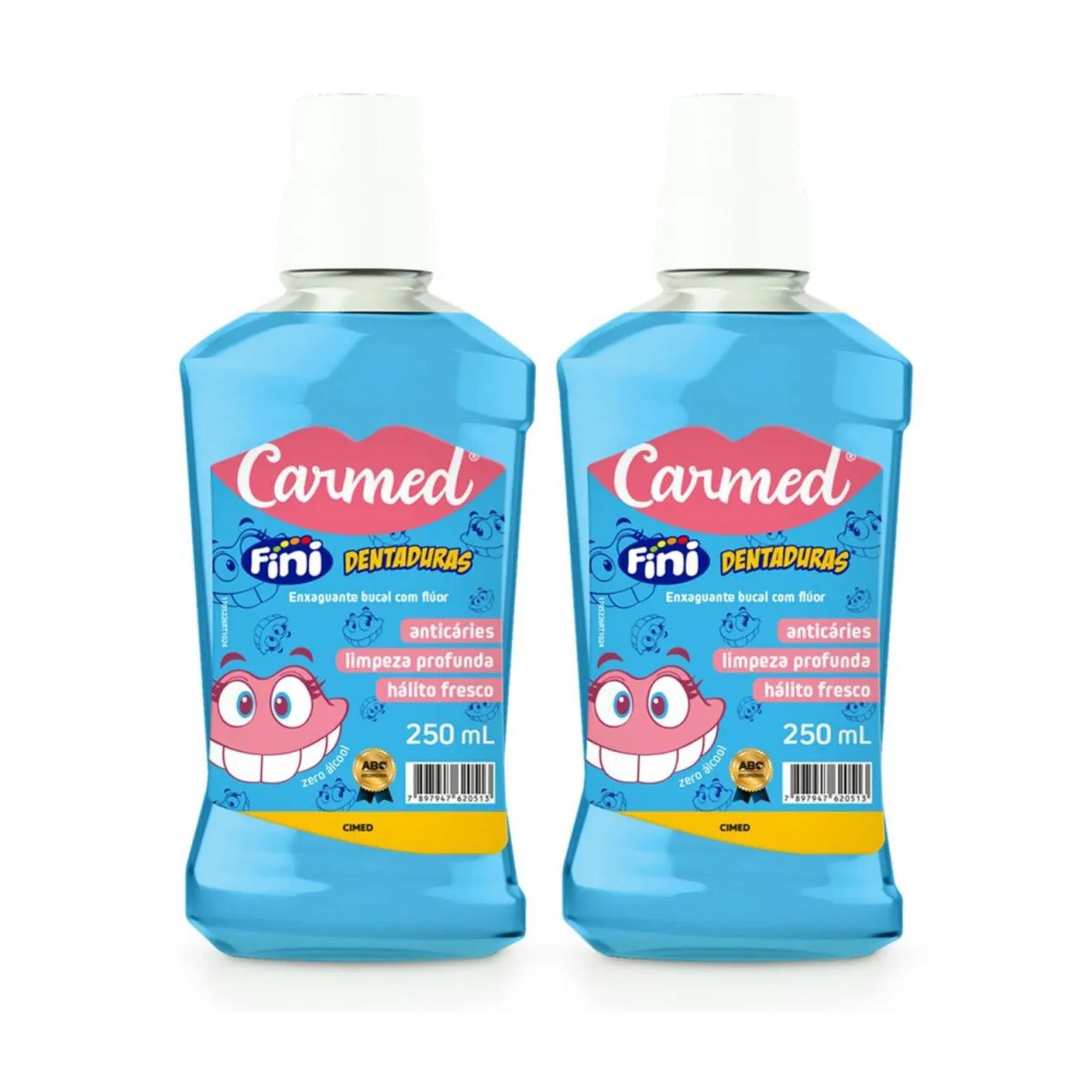 Cimed Carmed Kit 2und. Enxaguante Bucal Dentadura 250ml