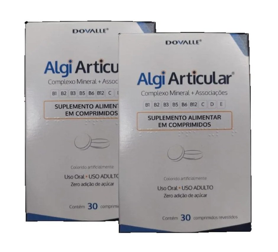 Kit 2 Suplemento Alimentar Algi Articular 30 Comprimidos