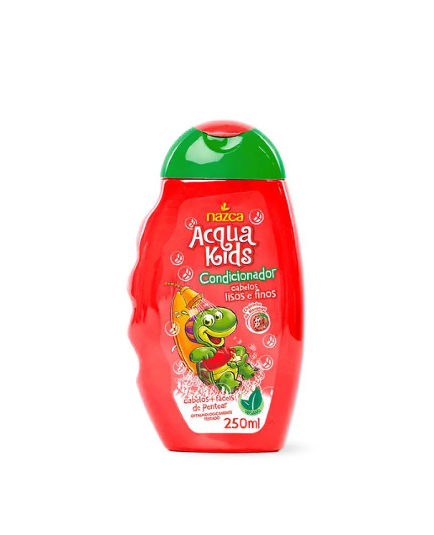 Condicionador Cabelos Lisos e Finos Acqua Kids 250ml Nazca