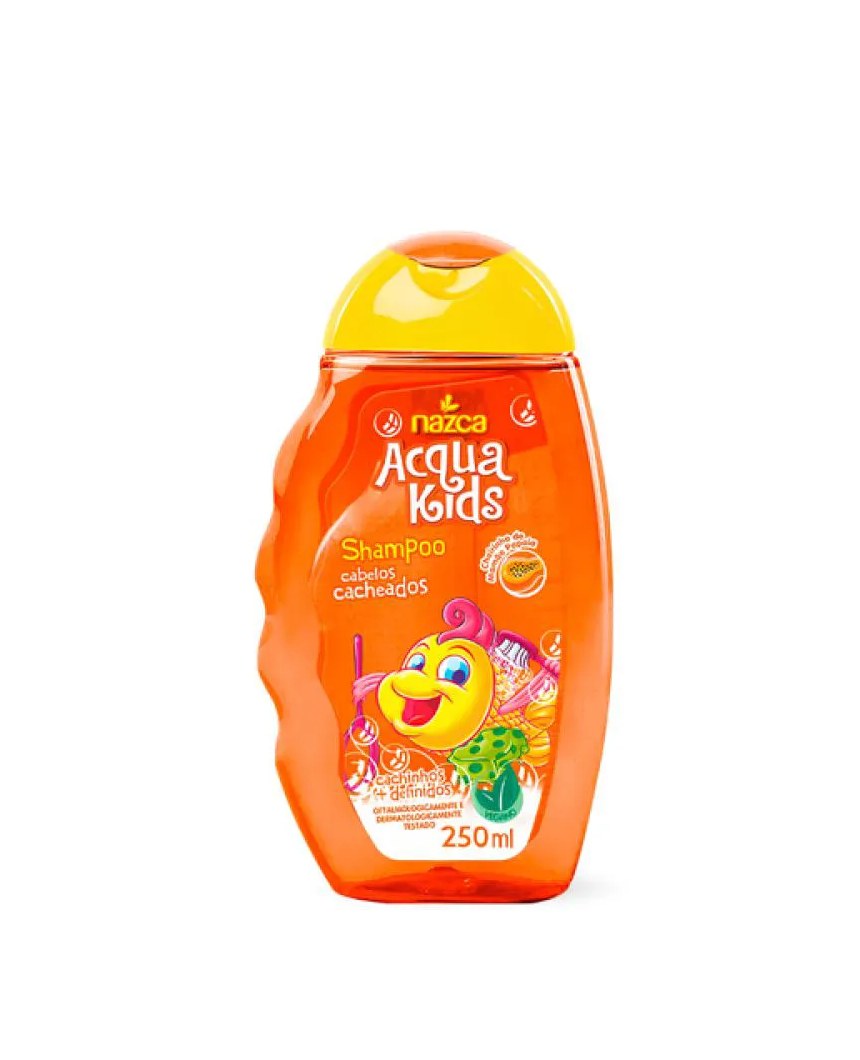 Shampoo Cabelos Cacheados Acqua Kids 250ml Nazca