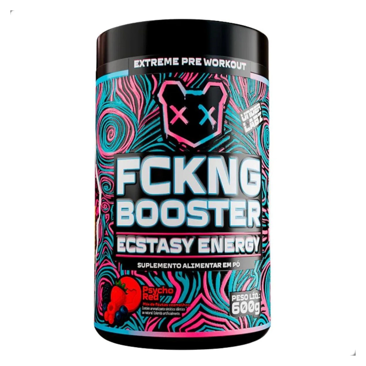 Fckng Booster Ecstasy Energy Pre Workout 600g Under Labz Psycho Red