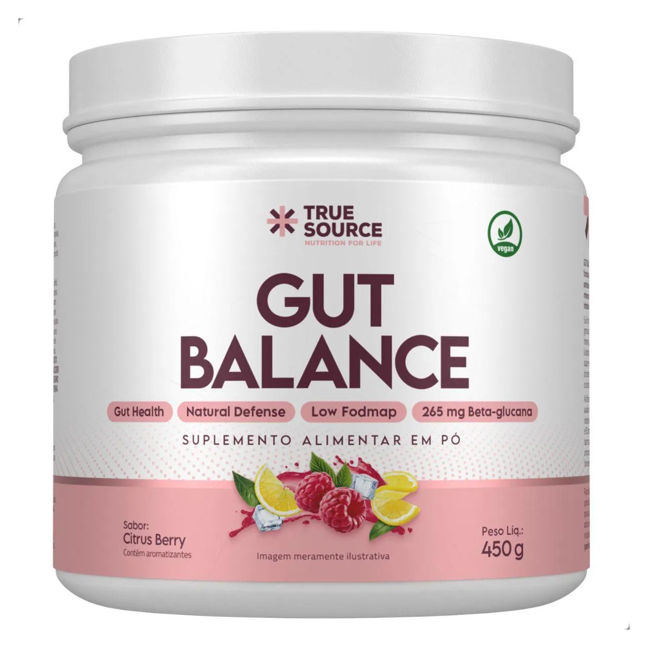 Gut Balance Low Fodmap Vegan Intestino 450g True Source Citrus Berry