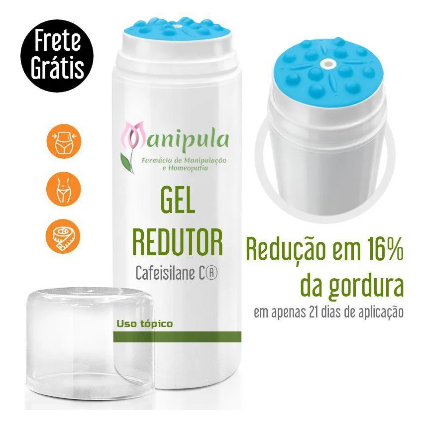 Gel Termo Redutor com Cafeisilane C - Queima de Gordura Localizada e Efeito Detox - 100 Gr