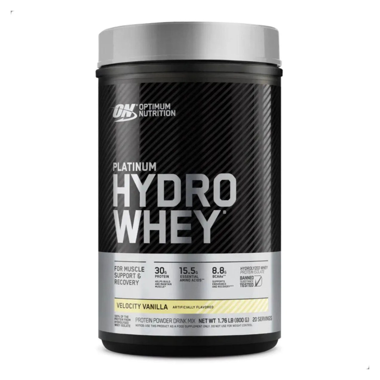 Whey Protein Platinum Hydro 800g 1,76 Lbs Optimum Nutrition Baunilha