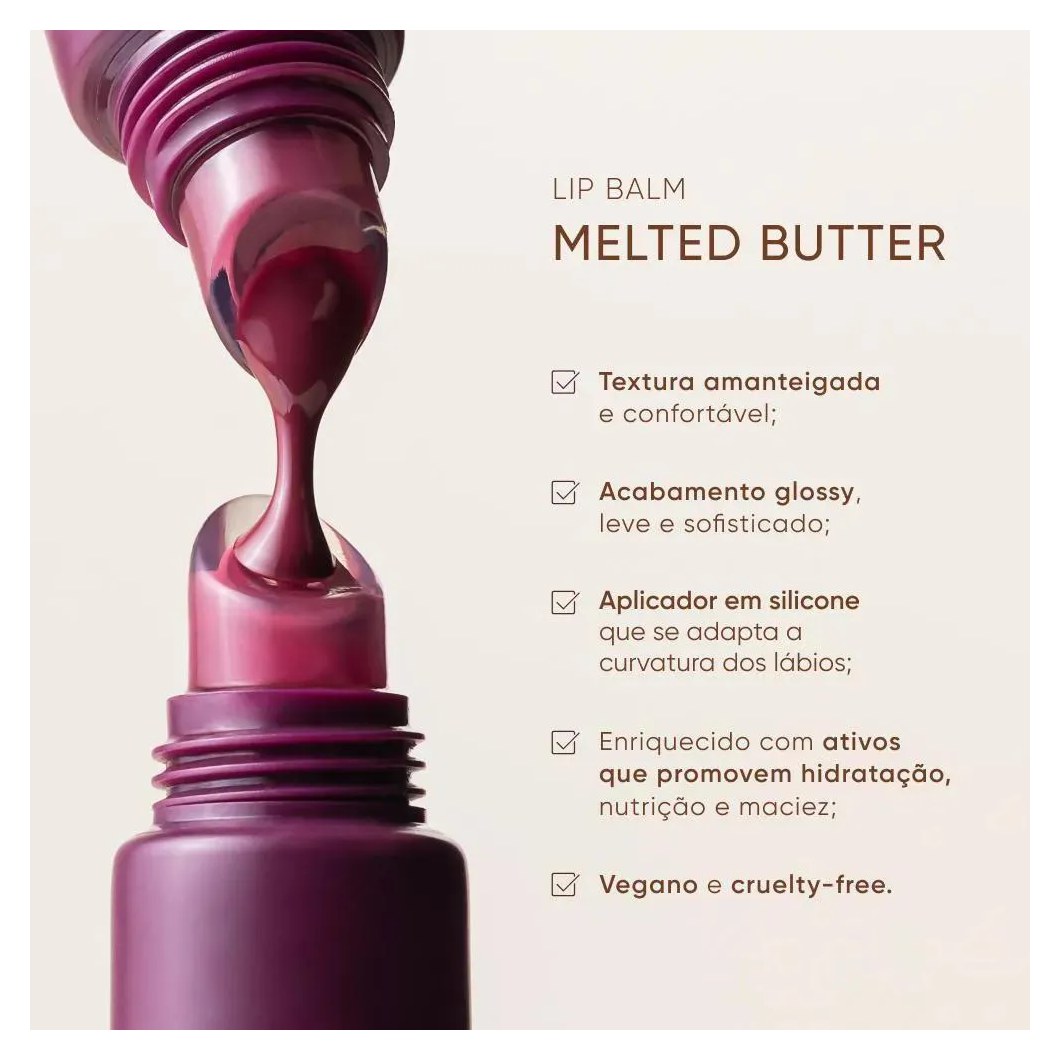 Hidratante Labial Mascavo Melted Butter 10g - Brown Sugar
