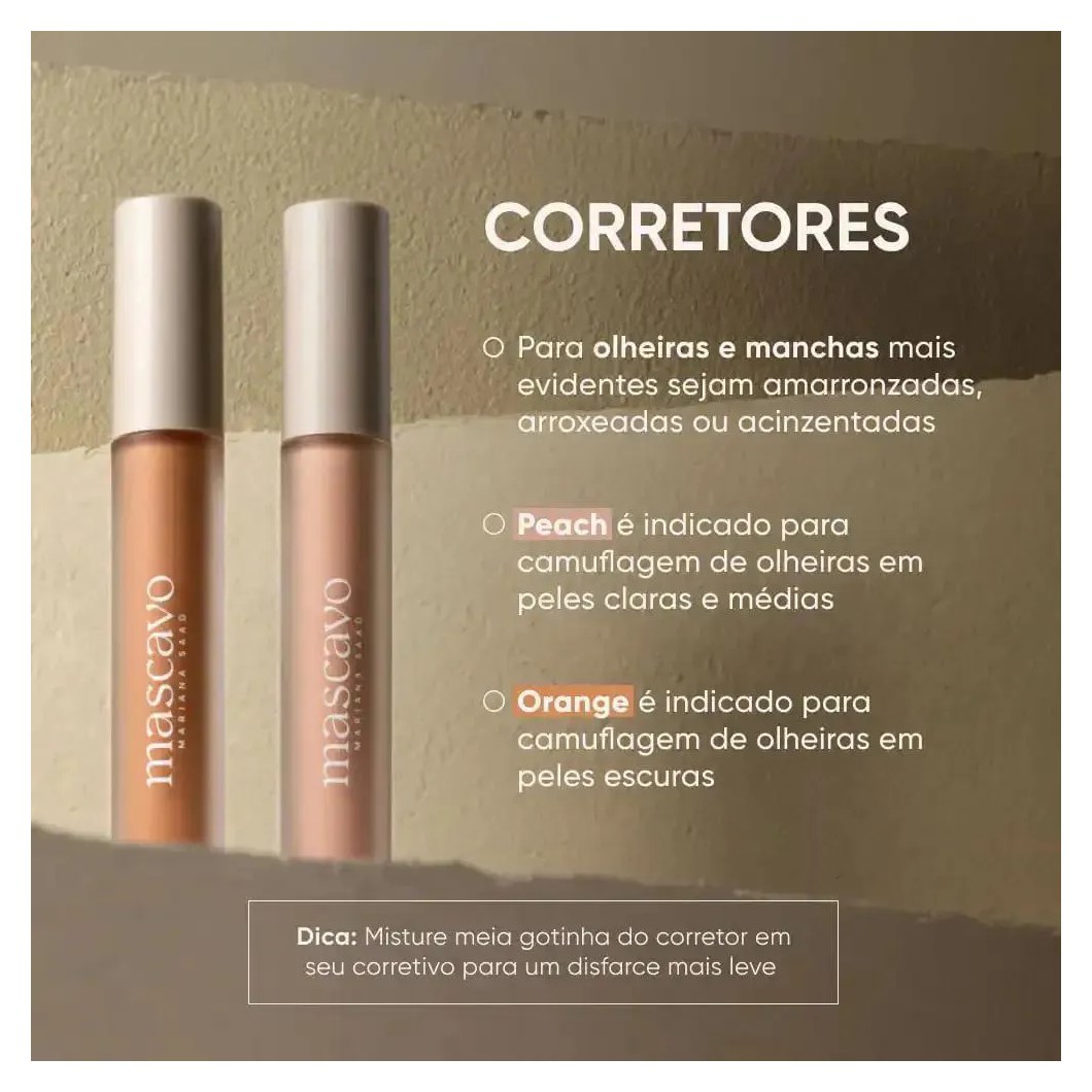 Corretivo Líquido Mascavo Soft Blur 6g - Peach
