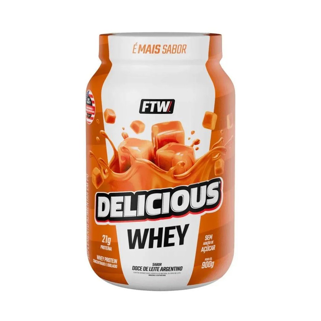 Delicious Whey (900g) - Sabor: Doce de Leite Argentino