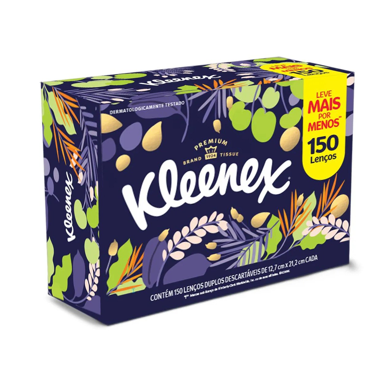 Lenço de Papel Kleenex Dia a Dia 150 unidades