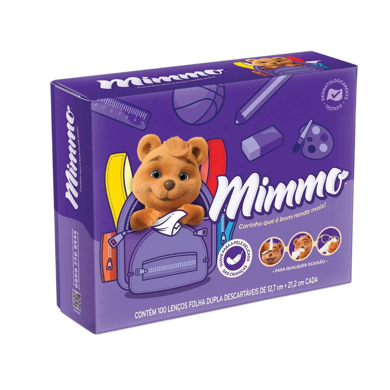 Mimmo Lenço de Papel Box com 100 Unidades
