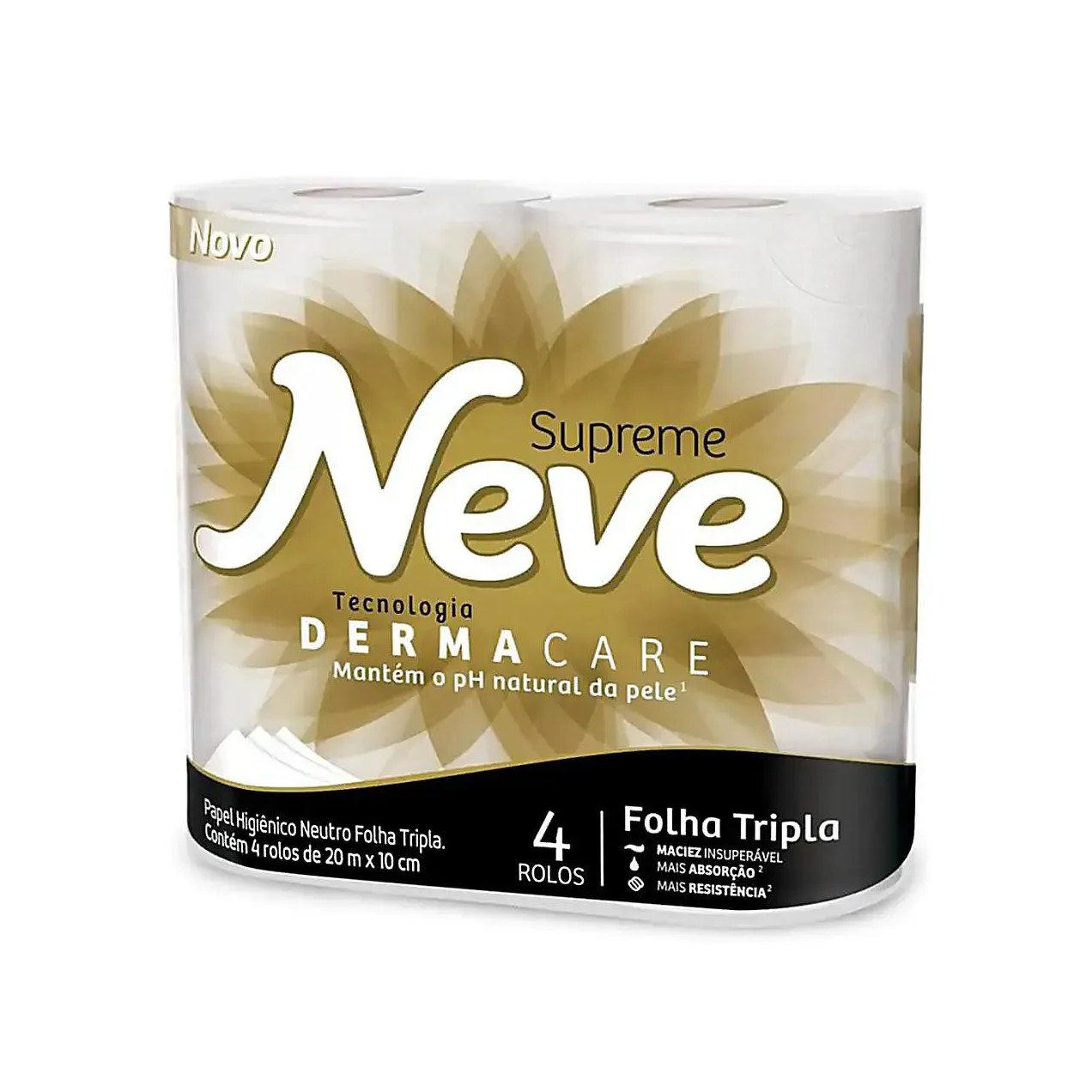 Lenço Umedecido Neve Toque da Seda Dermacare 4 Pacotes 48 unidades cada
