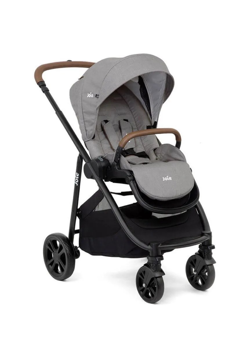 Carrinho de Bebê Versatrax e Travel System Trio Gray Flanel Joie