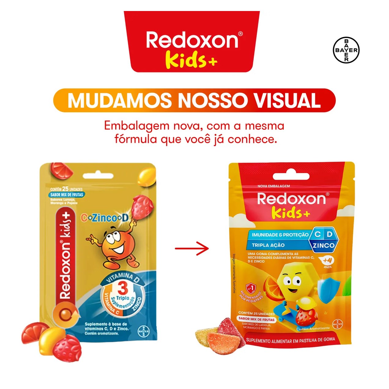 Vitamina C Redoxitos Mix de Frutas 25 gomas