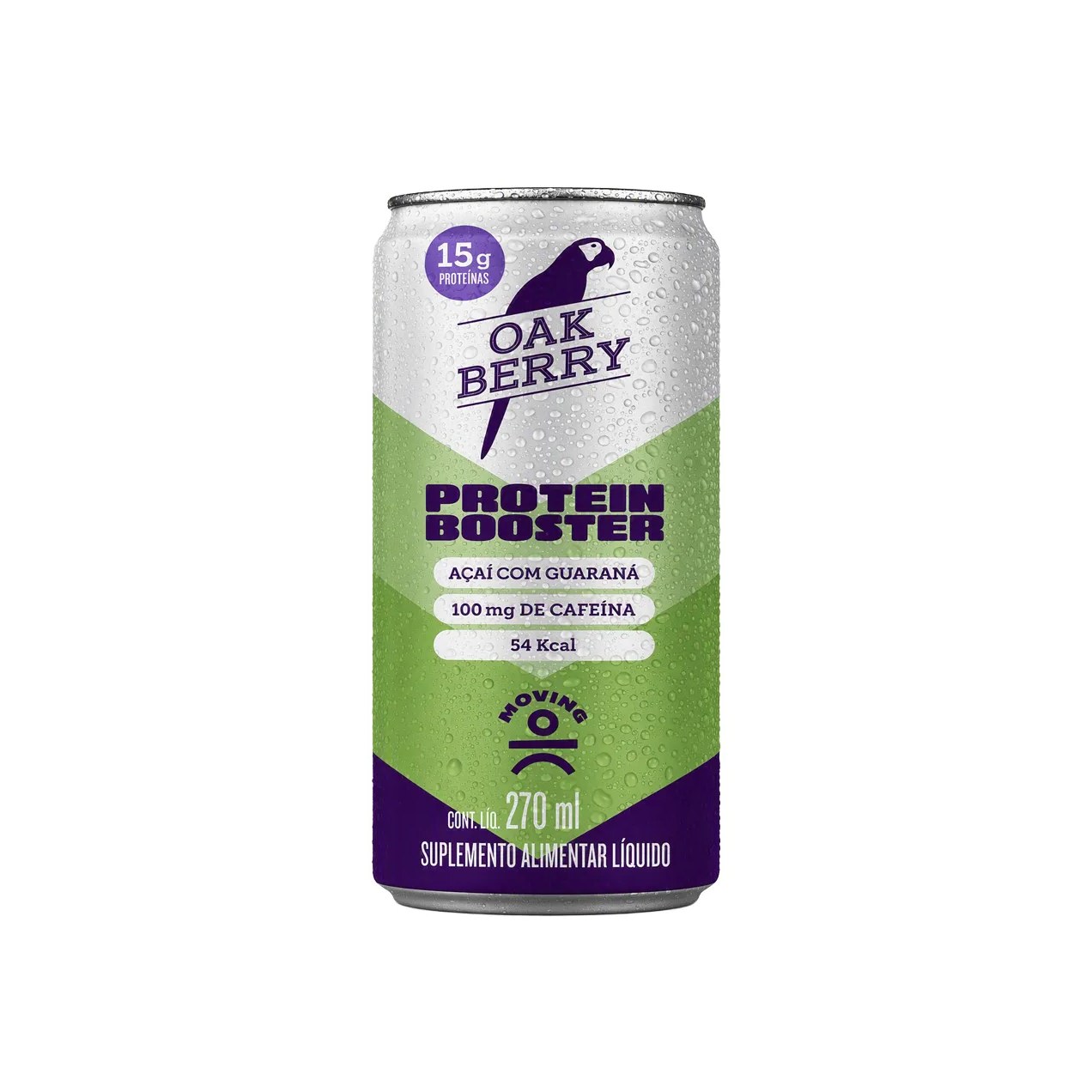 Bebida Proteica Moving Oak Berry Protein Booster Açaí e Guaraná 270ml