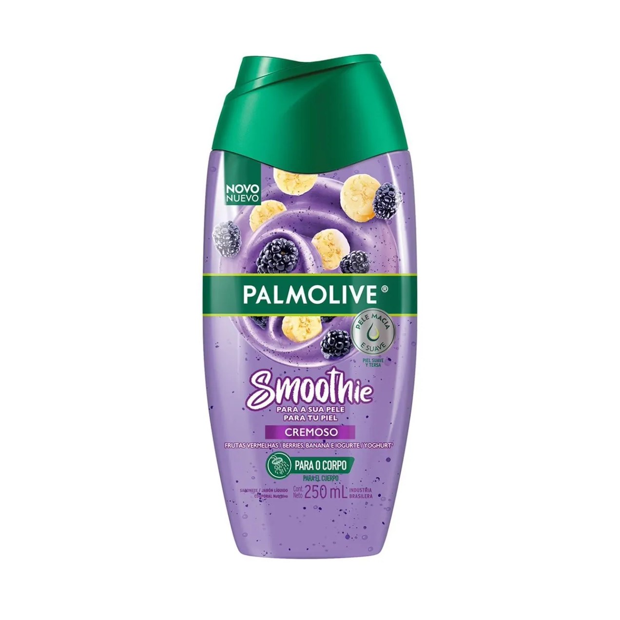 Sabonete Líquido Corporal Palmolive Smoothie Cremoso Frutas Vermelhas, Banana e Iogurte 250ml