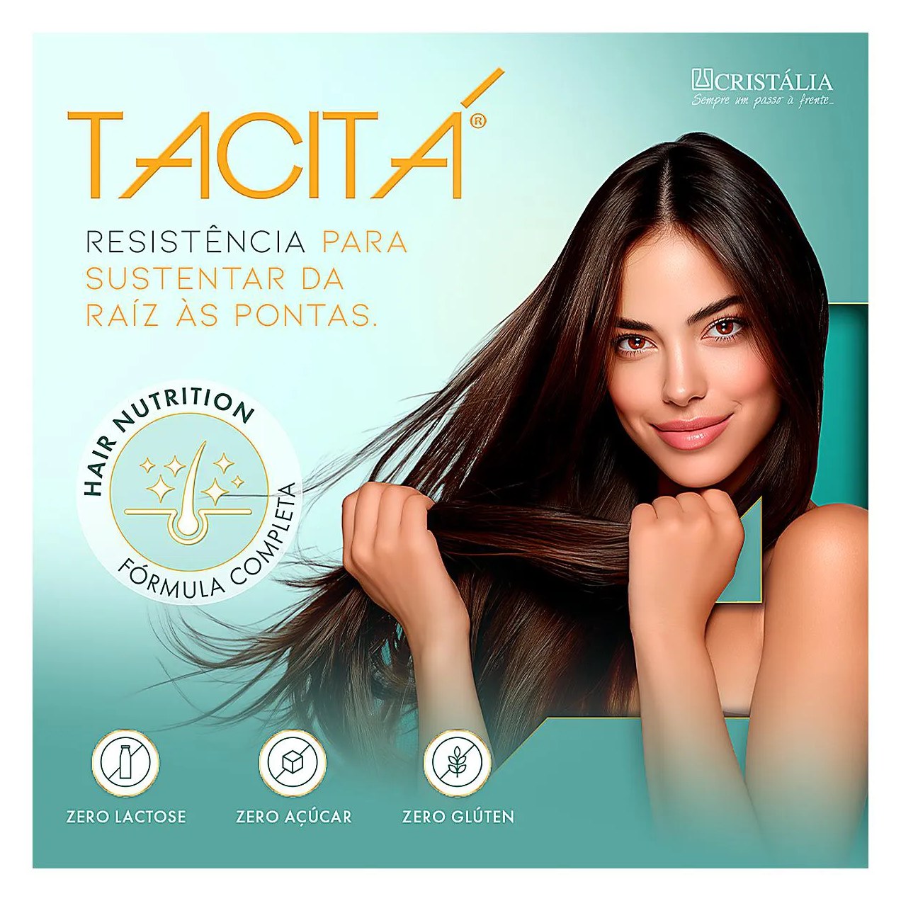 Suplemento Vitamínico Tacitá Unhas e Cabelos - 30 Comprimidos