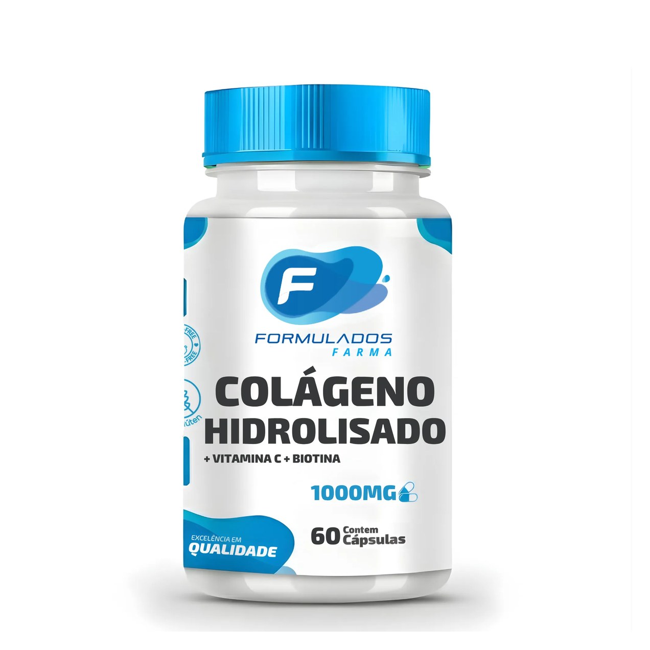 Colageno Hidrolisado 1000mg com Vitamina C + Biotina 60 cápsulas